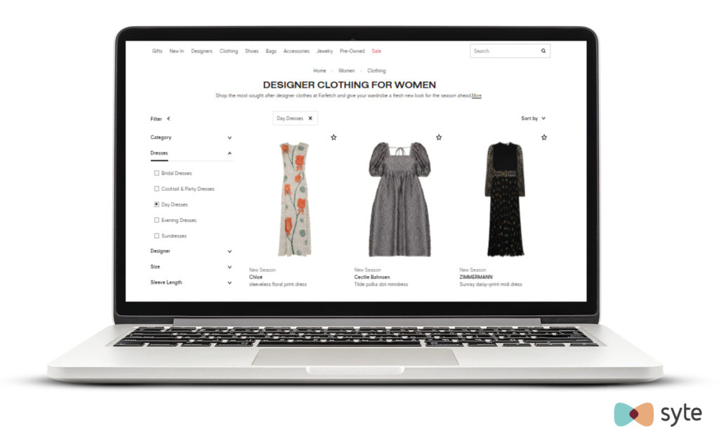 Example of Product Listing Page
