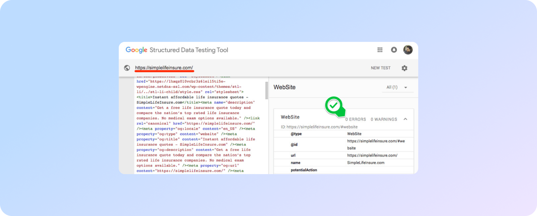 Перевірка структурованих даних (мікророзмітки) на сайті