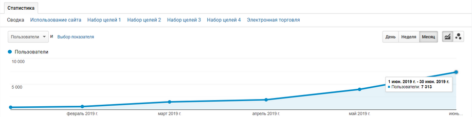 increase in traffic after site optimization, restructuring of contextual advertising and usability work