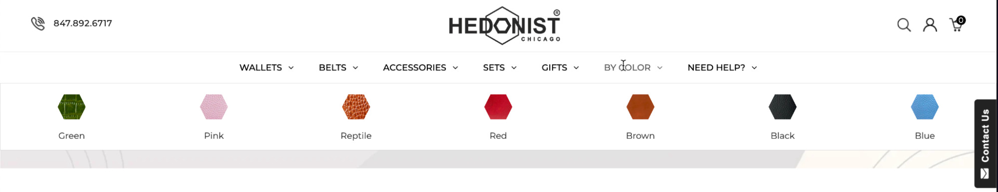 added product color categories to the site